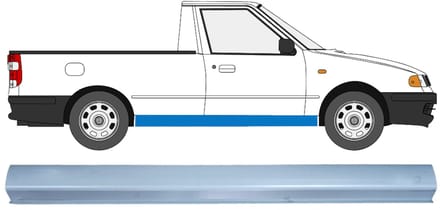Reparatie dorpel voor Volkswagen Caddy 1995-2004 / Links = Rechts / PICKUP