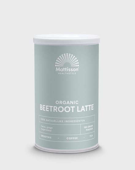 Mattisson - Biologische Beetroot Latte - Gember Cacao - 160 Gram