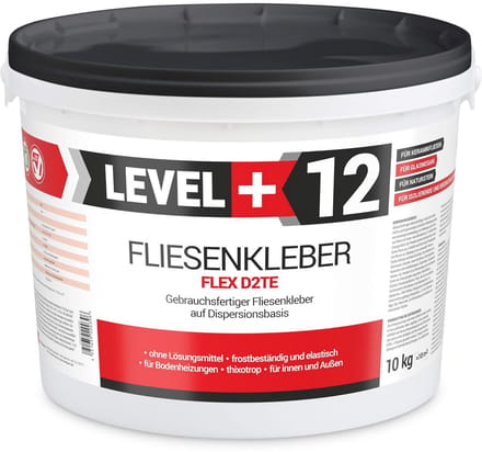 Tegellijm Flex Mortel - Steenlijm Kant-en-klaar - Binnen en Buiten - Vorstbestendig Elastisch - 10 kg - Wit