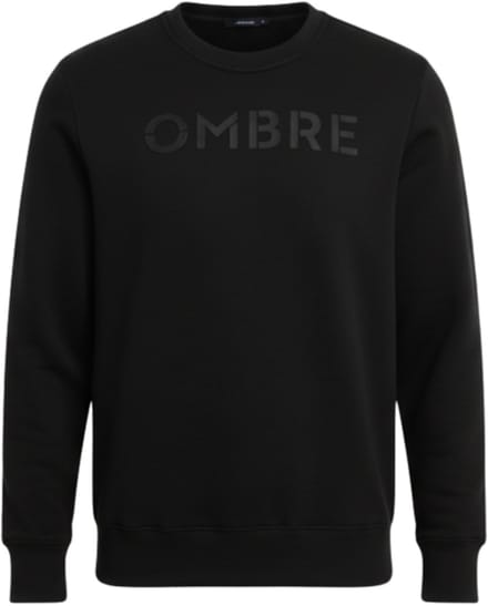 OMBRE Sweater - Regular Fit - Katoen - Lange Mouw Zwart M