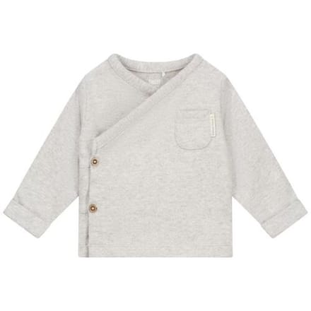Sweet Petit Mini overslagshirt Soft Stone Melange 68 unisex