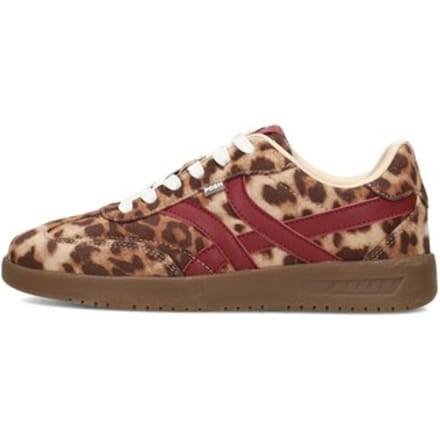POSH by Poelman MEGAN Dames Sneakers - Bruin met combinatie