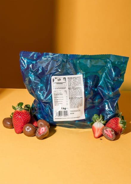 KoRo | Gevriesdroogde aardbeien met melkchocolade 1 kg