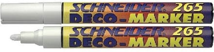 Schneider krijt/deco marker 265 wit 10st.