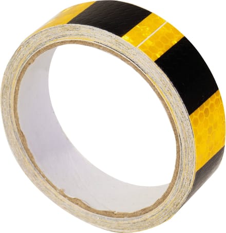 Eagle zelf klevende reflectie tape zwart geel - 5 meter