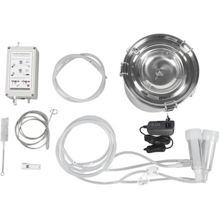 7L Geitenmelkmachine RVS Draagbaar Pulsatie Vacuümpomp Elektrische Melkmachine EU Plug