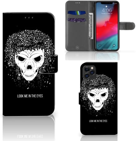 Telefoonhoesje met Naam Apple iPhone 11 Pro Max Skull Hair