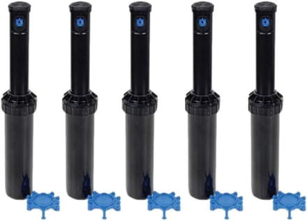 Turbinesproeier Gazon - Pop-up Sprinkler - Gazon Bewatering - Verstelbare Sector - 168 cm Hoogte - Zwart