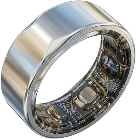 Smart Ring - Slimme - Slaapmonitoring Hartslag en Bloeddruk - Zilverkleurig