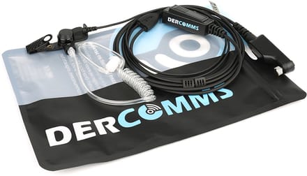 DerComms® security oortje voor Caltta PH6 / E6 - headset - Surveillance oortje - DCH-42 - 2 draads