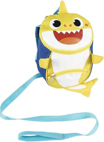 Baby Shark - Kinderrugzak - Geel - 9 x 20 x 27 cm