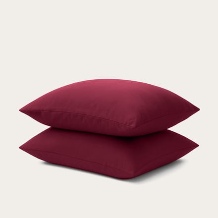 HappyBed Kussenslopen Crimson plum 80x80 cm - Kussensloop set 2 stuks - 100% Microvezel - Ultieme slaapcomfort