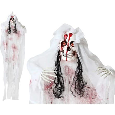 Atosa Vriendin Luz Halloween Decoratie 170x100x18 Cm Wit