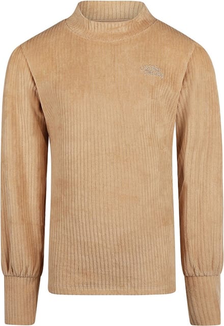 No Way Monday-Meisjes T-shirt ls-Kameel