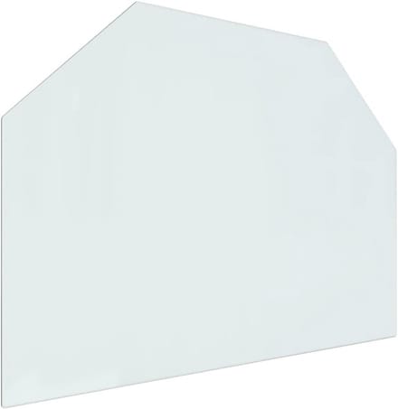 Zeshoekige Vuurvaste Glasplaat voor Open Haard 80x60cm Vloerbescherming