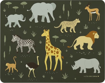 A Little Lovely Company - Placemat voor kinderen - Savanne