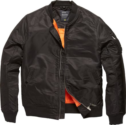 Vintage Industries Bomberjack Blouson Westford Ma1 Black