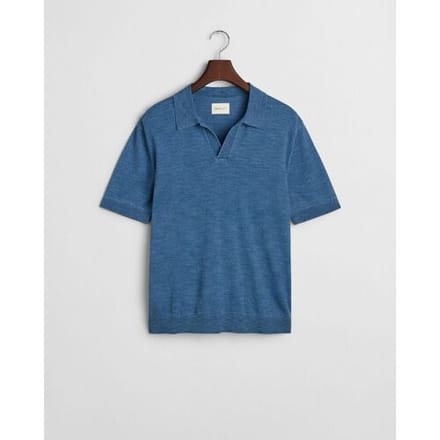 Gant poloshirt korte mouw blauw