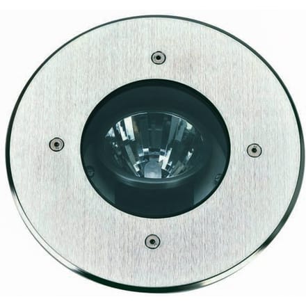 Albert Leuchten Grondspot Tomaso, aluminium, roestvrij staal, Ø 22 cm