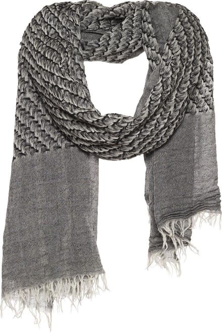 Amor Collections - Langwerpige Sjaal - Wol - Zwart - 100x200 cm