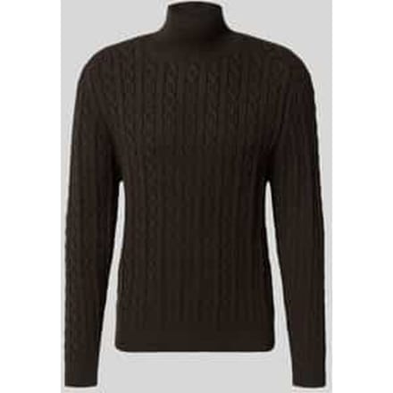 Gebreide pullover met opstaande kraag, model 'EDDARD'