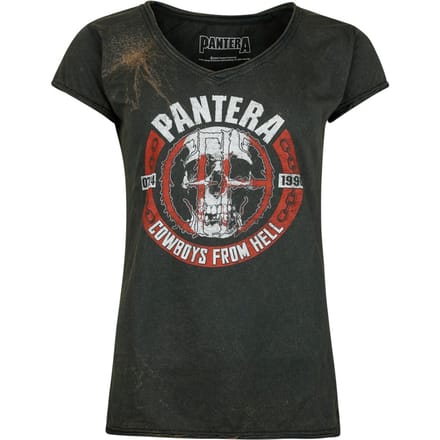Pantera Skull Circle Dames T-shirt - roest - M