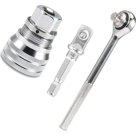 Universele Dopsleutelset 10?19mm 38 Adapter Verstelbare Dopsleutel Gereedschap voor Automobiel white