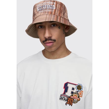 Officiële Archive Check Bucket Hat | Rust