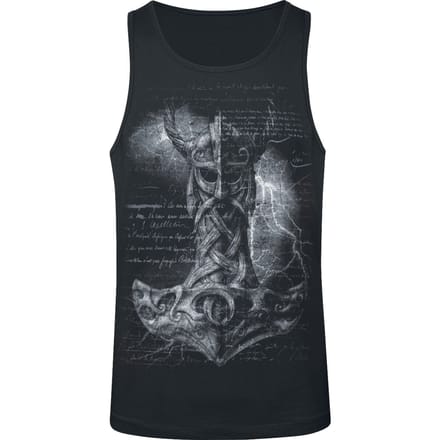 Alchemy England Tanktop - Mjölnir Hammer - M - voor Mannen - zwart