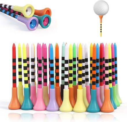 Kleurige Golf Tees van Plastic - Set van Gemengde Kleuren voor een Verbeterde Golfervaring