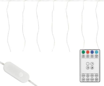 LED lichtgordijn 3 m met 120 LED's warm wit IP44