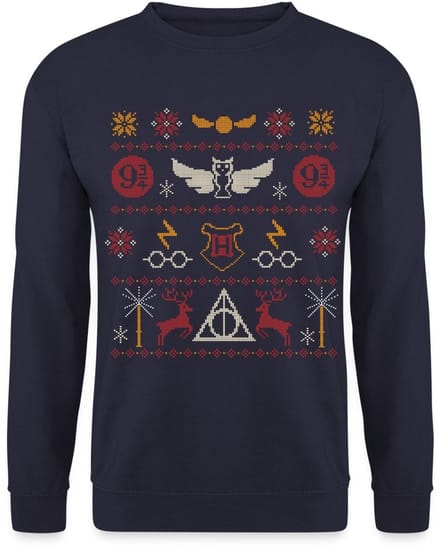 Harry Potter Element Ugly Christmas Lelijk Kerstmis Sweater Heren