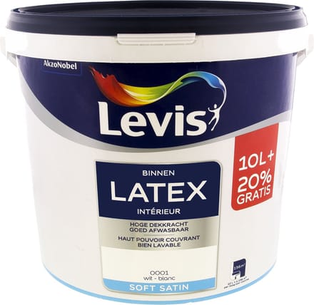 Levis - Latex Binnen - Wit - 12 L