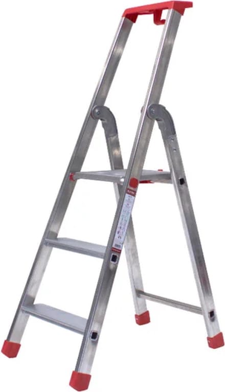 Alu-Top Huishoudtrap - 3 treden - Inclusief platform | 125 cm