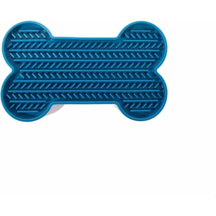 Likmat Siliconen Martin - Botvorm, Blauw - 22x13x2 cm, Met Zuignappen