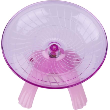 Roue d'exercice silencieuse en plastique pour souris hamster rose white