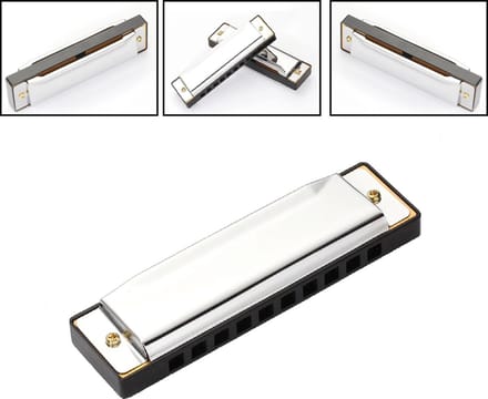 LOUZIR Mondharmonica - Blues - Harp - Majeur - Blaasinstrument - Harmonica C - Mond Blaas Instrument - Mouth Harmonica - Wind Instrument