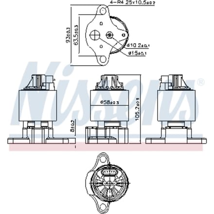 EGR-klep NISSENS 98186