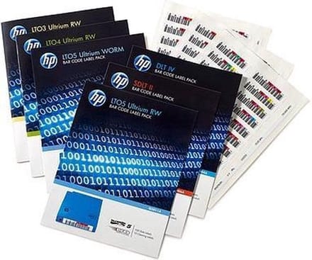 HPE LTO6 Ultrium Barcode Label RW (100+10) Q2013A