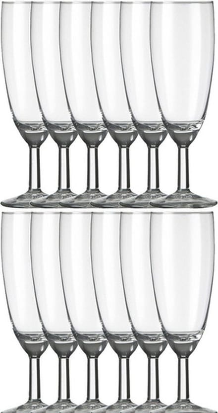 Royal Leerdam Champagneglazen/flutes Gilde - 12x stuks - transparant - 150 ml/15 cl
