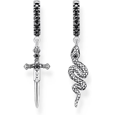 Thomas Sabo Unisex-Oorringen 925er Silber Zirkonia One Size 88612884