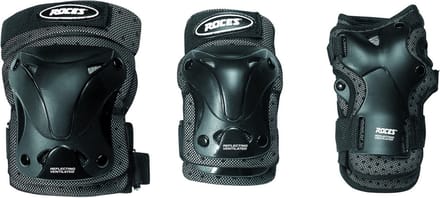 Roces - Ventilated Skatebescherming 3-Pack - Kinderbescherming - Zwart - Maat M