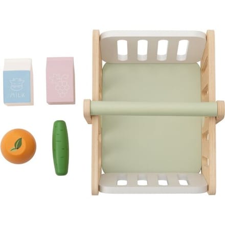 LUPILU Houten speelgoedwinkel set (Boodschappenmand)