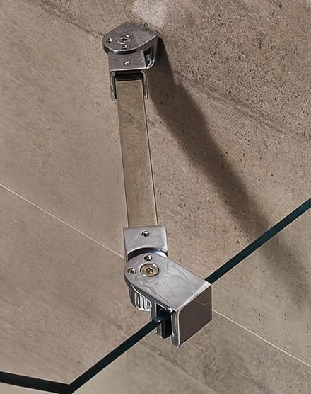 Dailygoods - Douchewand Stabilisatie Stang - Lengte 40 cm voor 8-12 mm Glas