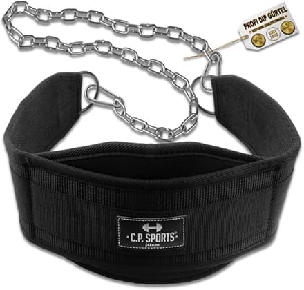 Dip riem - Gewichthefriem - Kracht training - Verstelbare belasting - 82 cm - Zwart