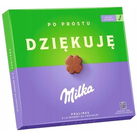 Chocolats au Lait Milka avec Garniture Cacao 110 g