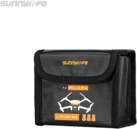 LiPo Safe Bag voor DJI Mini 5 Pro / Mini 4 Pro / Mini 3 Pro / Mini 3 / Lito 1 / X1 – 3 Accu’s