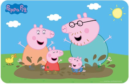 Peppa Pig Modderbad placemat 43x28 cm