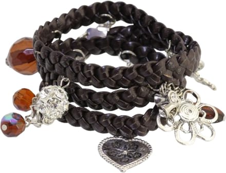 Behave - Wikkelarmband met bedels - Boho stijl - Damesaccessoire