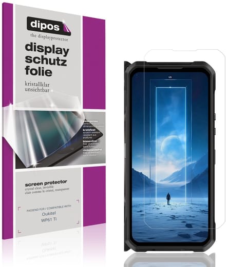 dipos – 4x Beschermfolie geschikt voor Oukitel WP61 Ti | Krasbestendige & heldere Screenprotector Ultra-Thin